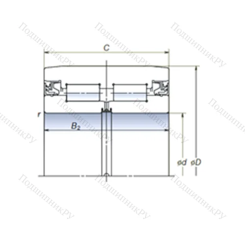 Подшипник роликовый радиальный 2J 120-9A от производителя  NSK Подшипник роликовый радиальный 2J 120-9A от производителя  NSK