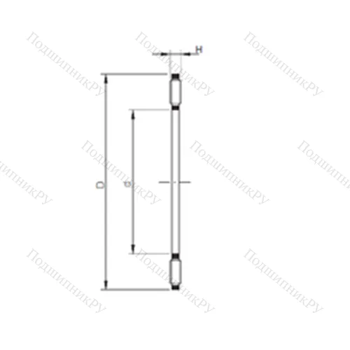 Подшипник игольчатый упорный AXK 80105 от производителя  CX
