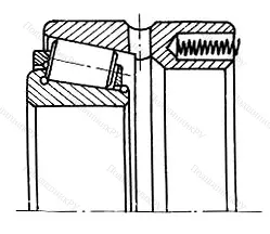 Подшипник  17722 размер 110x170x73 от производителя  ГПЗ-15