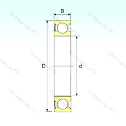 Подшипник шариковый радиальный 6028-Z от производителя  ISB