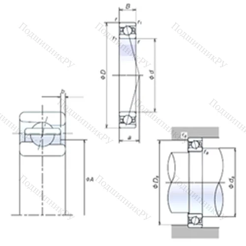 Подшипник шариковый радиально-упорный 85BNR 10X