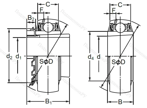 Корпусный подшипник UK 310 в Нижнем Новгороде