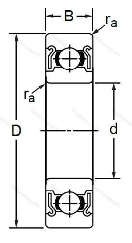 Однорядный шариковый подшипник SS 6302 ZZ (80302 Ю ГОСТ) в Нижнем Новгороде