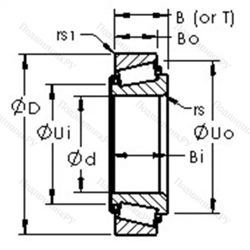 Подшипники роликовые конические, дюймовая серия LM 11949/LM 11910 от производителя  AST