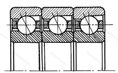 Подшипник 3x7322GTB/TT размер 110x240x150 от производителя  SKF
