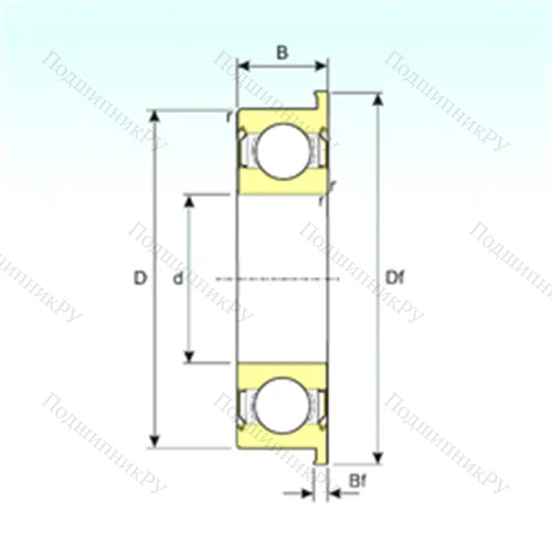Подшипник шариковый радиальный F 6701ZZ