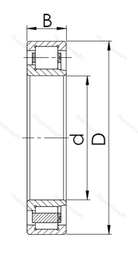 Цилиндрический роликовый подшипник 42308 Л (NJ 308 M) в Нижнем Новгороде