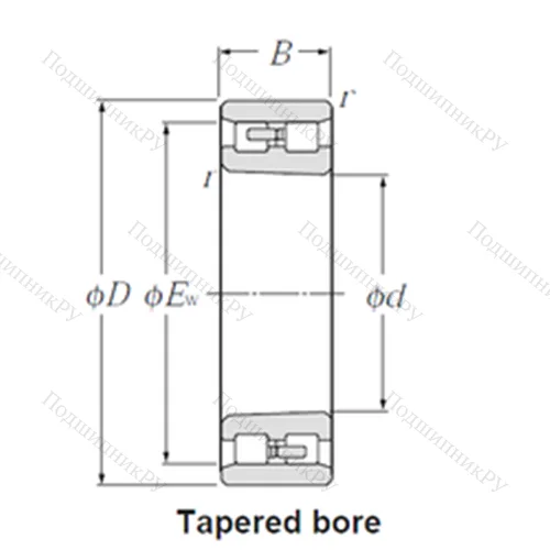 Подшипник роликовый радиальный NN 3006K