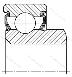 Модификация подшипника 6-520708Е размер 40x68x15/23 от производителя  ГПЗ-20