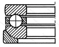 Подшипник  53206+U 206 (18206) размер 30x52/55x20 от производителя  SKF
