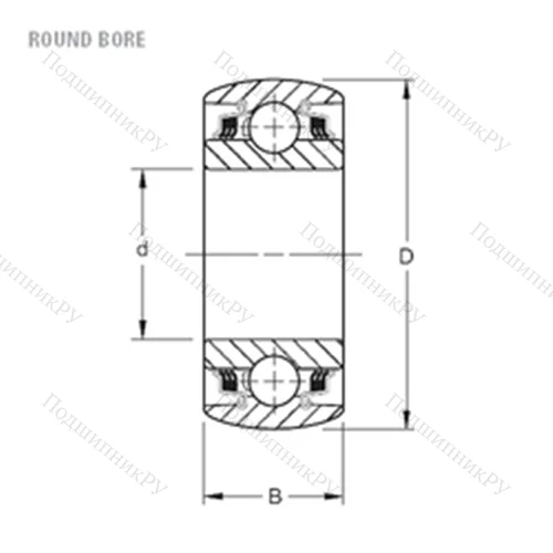 Подшипник шариковый радиальный W 214PPB 2