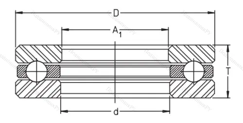 Упорный шариковый подшипник 51102 от производителя  FAG