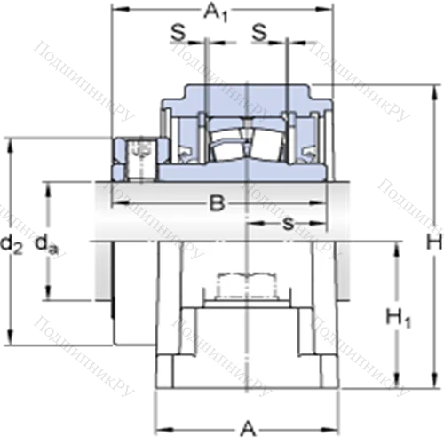 Стационарные роликоподшипниковые узлы (SKF ConCentra, для дюймовых валов) SYE 2 3/4-3 от производителя  SKF
