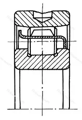 Модификация подшипника 6-402311К1М размер 55x120x29 от производителя  ГПЗ-10