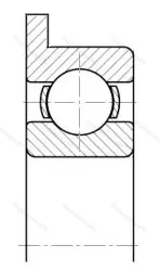 Модификация подшипника 840069 размер 9x14/16x3 от производителя  ГПЗ-200