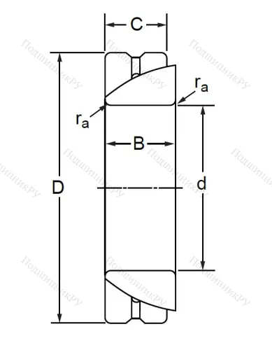 Шарнирный подшипник GAC 50 S в Нижнем Новгороде