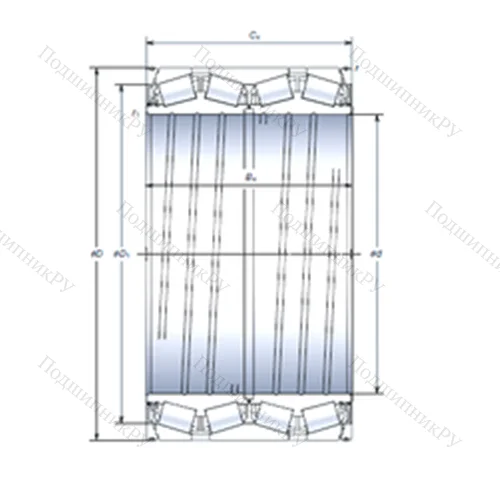 Подшипник роликовый радиально-упорный STF 355KVS 4551Eg