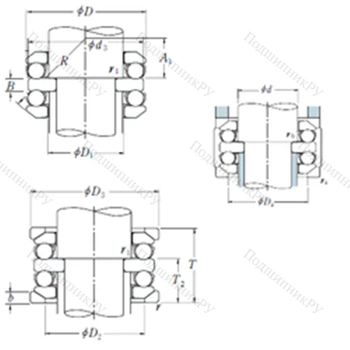 Подшипник шариковый упорный 54305U от производителя  NSK
