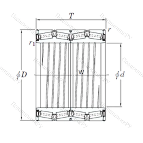 Подшипник роликовый радиально-упорный 47TS 916028C от производителя  KOYO