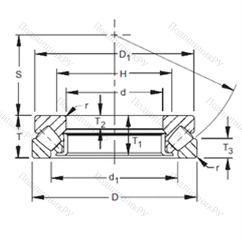 Подшипник роликовый упорно-радиальный 29430 от производителя  TIMKEN