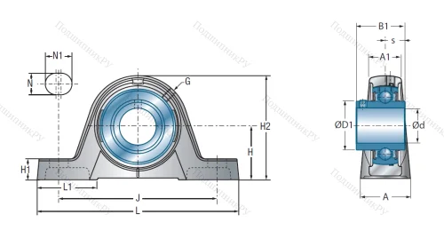 Подшипниковый узел UCPE 211 в Нижнем Новгороде