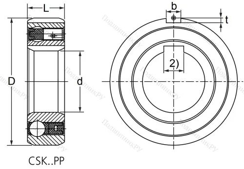 Подшипник обгонной муфты  CSK 15 PP в Нижнем Новгороде