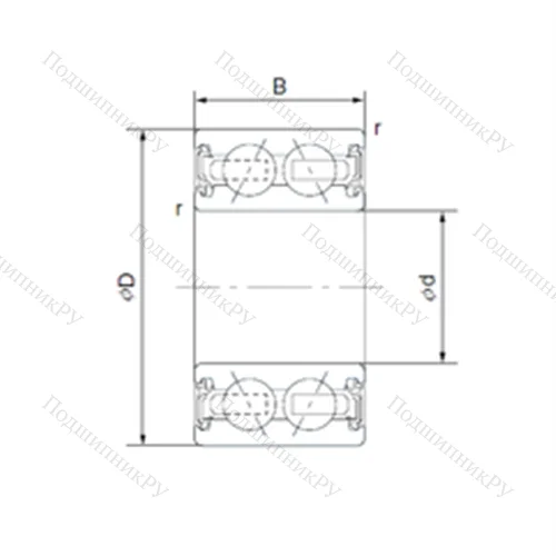 Подшипник шариковый радиально-упорный BD 17-29 1XDDUMCG 01