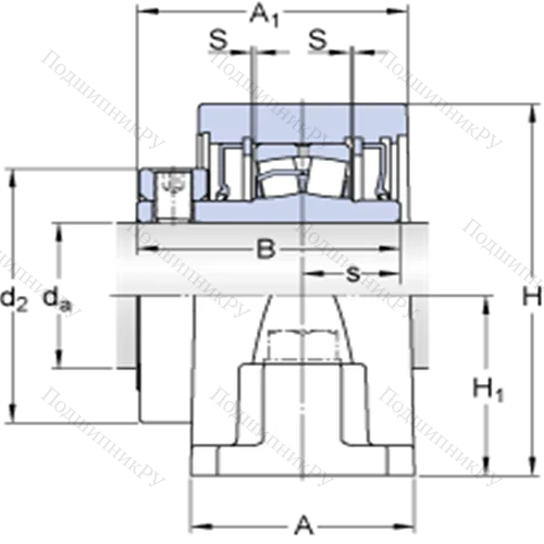 Стационарные роликоподшипниковые узлы (SKF ConCentra, для дюймовых валов) SYR 1 3/4 от производителя  SKF