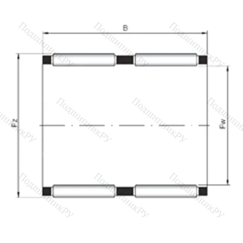 Подшипник игольчатый радиальный KK 60x68x30 от производителя  CX