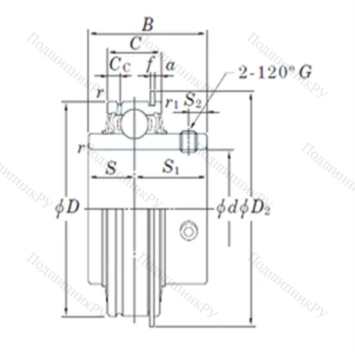Подшипник шариковый радиальный ER 206-19 от производителя  KOYO Подшипник шариковый радиальный ER 206-19 от производителя  KOYO