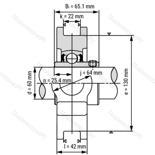 Подшипниковый узел UCT 326 - Вал: 130 мм от производителя  LPZ