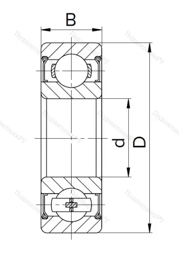 Миниатюрный шариковый подшипник 60026 (626 Z) в Нижнем Новгороде