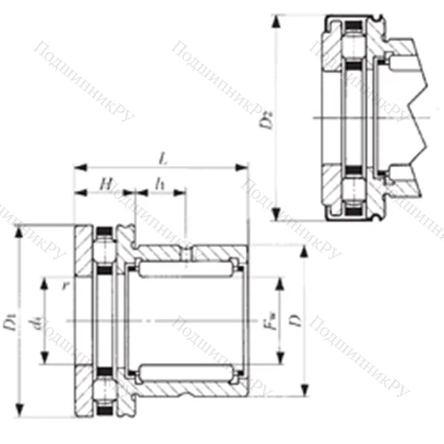 Подшипник комбинированный NBX 3030Z