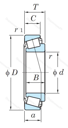 Конический роликовый подшипник 33012 JR X1931LDKRT от производителя  KOYO