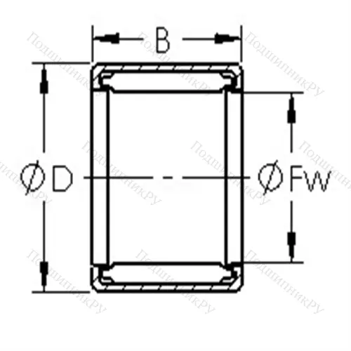 Подшипники игольчатые, дюймовая серия S 1012 от производителя  AST