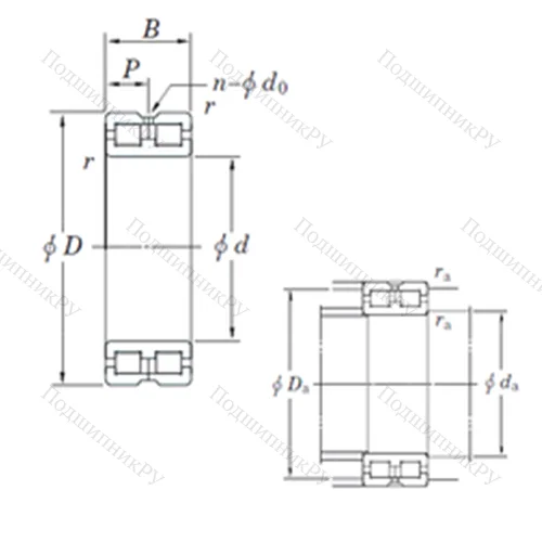 Подшипник роликовый радиальный DC 4856AVW