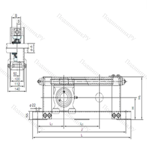 Подшипниковый узел шариковый радиальный UCTU 313+WU 700 от производителя  NACHI