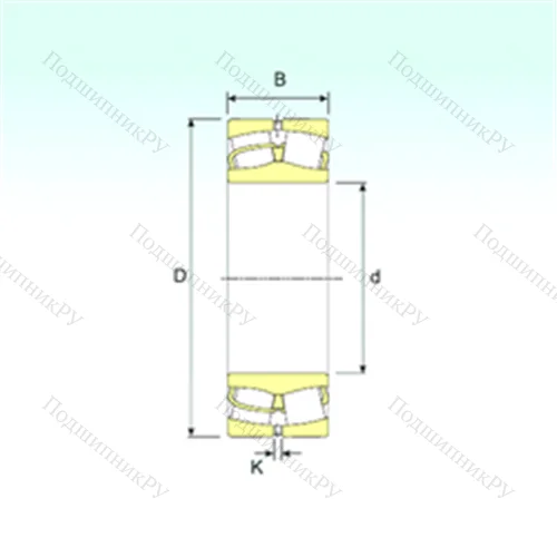 Подшипник роликовый радиальный самоцентрирующийся 22326 от производителя  ISB