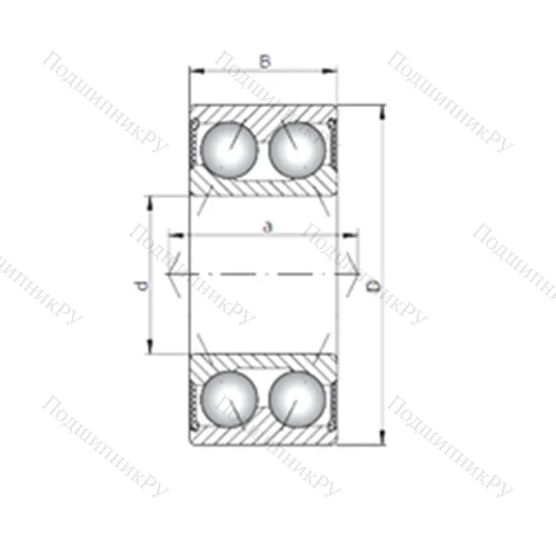 Подшипник шариковый радиально-упорный 3214-2RS от производителя  CRAFT