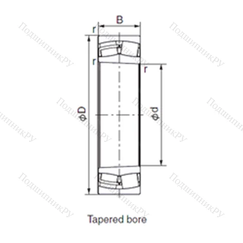 Подшипник роликовый радиальный 23168EK