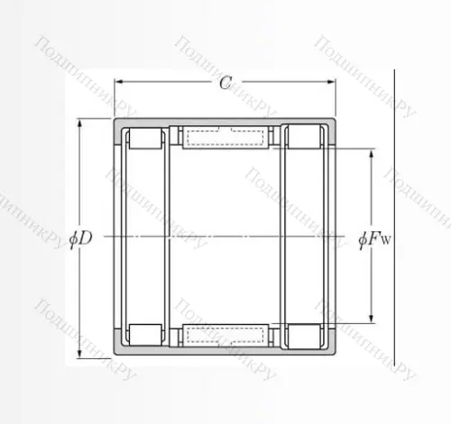 Подшипник обгонной муфты обгонная муфта  FCB 20 (KOYO) в Нижнем Новгороде