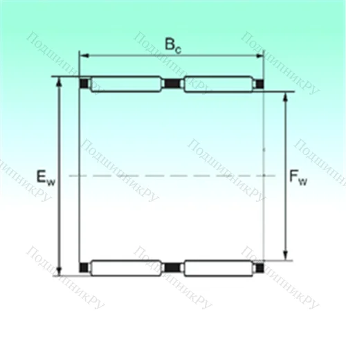 Подшипник игольчатый радиальный K 60x66x33 - ZW от производителя  NBS