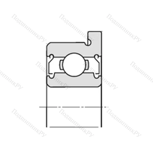 Подшипник шариковый радиальный F-FLW 688AZZ