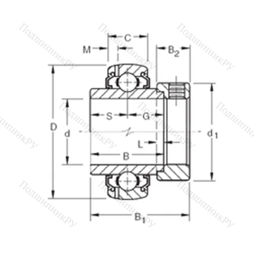 Подшипник шариковый радиальный G 1110KLLB