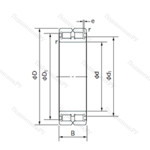 Подшипник роликовый радиальный RC 4916