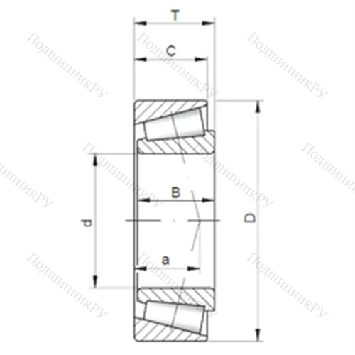 Подшипник роликовый радиально-упорный LL 575343/10