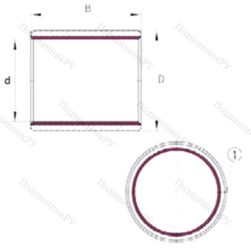 Подшипник скольжения EGB 10560-E 40 от производителя  INA Подшипник скольжения EGB 10560-E 40 от производителя  INA