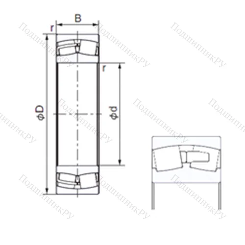 Подшипник роликовый радиальный 23236E