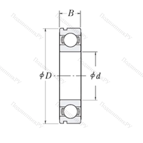 Подшипник шариковый радиальный LJ 1.5/8-N от производителя  RHP