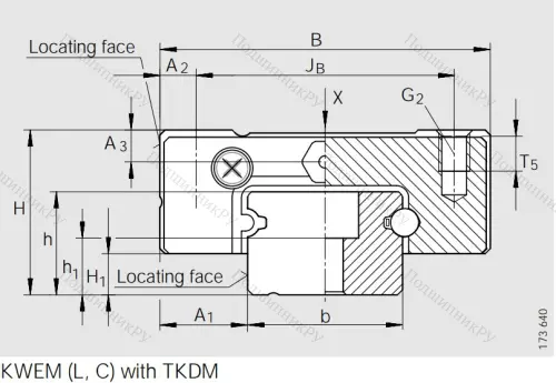 Направляющий рельс TKDM 15 G 2/B-220-10/10 в Нижнем Новгороде